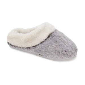 NEW WITH TAGS Tipped Fur Scuff Slippers